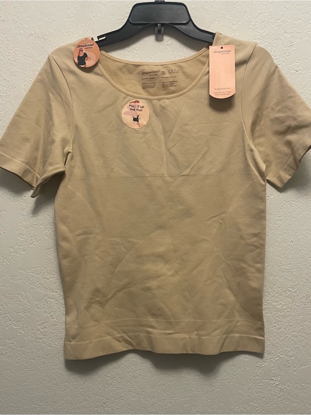 Shapermint Essentials All Day Every Day Short Sleeve Shaping T Shirt 3X NEW
